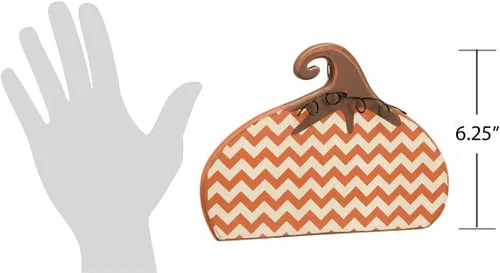 Vista 3 de Primitives by Kathy Estante grueso, 8.5 x 6.25 pulgadas, calabaza Chevron