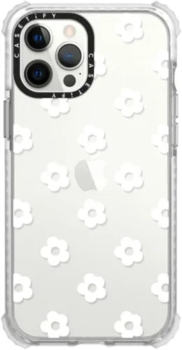 Vista 7 de CASETiFY Ultra Impact - Funda para iPhone 12 Pro Max (protección contra caídas de 9.8 pies), estampado de vaca, transparente