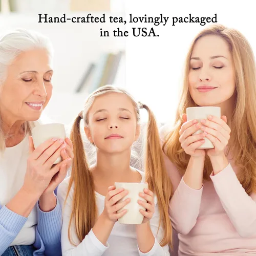 Vista 5 de Caja de regalo para el Día de la Madre de La Tea Dah, muestra de té gourmet con 32 bolsas de té de primera calidad y vela de soja perfumada, regalos