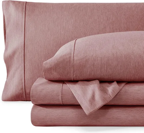 Vista 36 de Bare Home - Juego de sábanas estampadas, 1800 ultra suaves (individual, gris jaspeado) Deep Pockets 6 to 15 Inches, Breathable, Hypoallergenic
