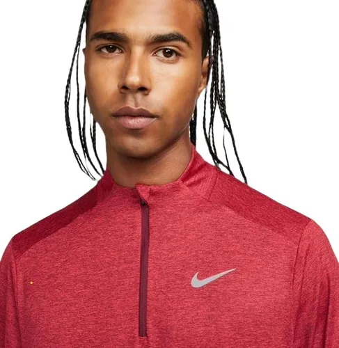 Vista 2 de Nike Dri-FIT Element - Camiseta de correr con cremallera de 14 para hombre (as1, Alpha, m, Regular, Dark BeetrootUniversity Red), Remolacha oscura