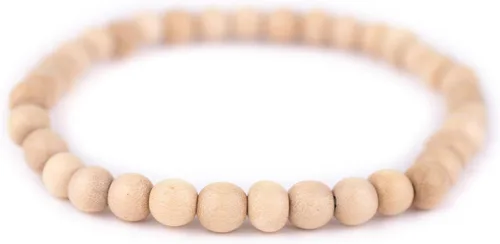 Vista 5 de Pulsera de cuentas de madera
