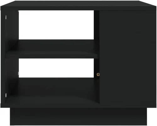 Vista 6 de mesas de Centro para sala Juego de mesa de comedor color negro 21.7 x 21.7 x 16.9 pulgadas, madera de ingeniería, adecuada para dormitorios, salas
