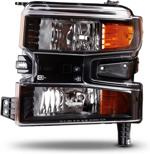 Vista 8 de Conjunto de faros delanteros del lado del conductor para Chevy 2019 2020 2021 Silverado 1500, 2022 Chevrolet Silverado 1500 LTD solamente, faros