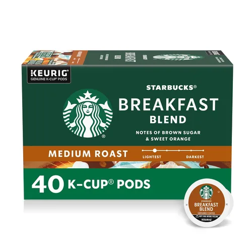 Vista 32 de Starbucks Cápsulas de café K-Cup, café de tostado medio con 2X cafeína mezcla de la casa para cafeteras Keurig, 100% arábica, 6 cajas