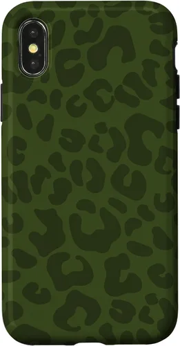 Vista 5 de Olive Military Green Cheetah Leopard Print Animal Skin Case for iPhone 17