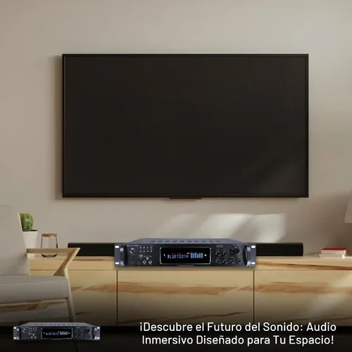 Vista 8 de Kit de sistema de audio para el hogar, amplificador Bluetooth de 7.2 canales de 1500 W con 8 altavoces de techo de 5.25 pulgadas de 175 W cada uno