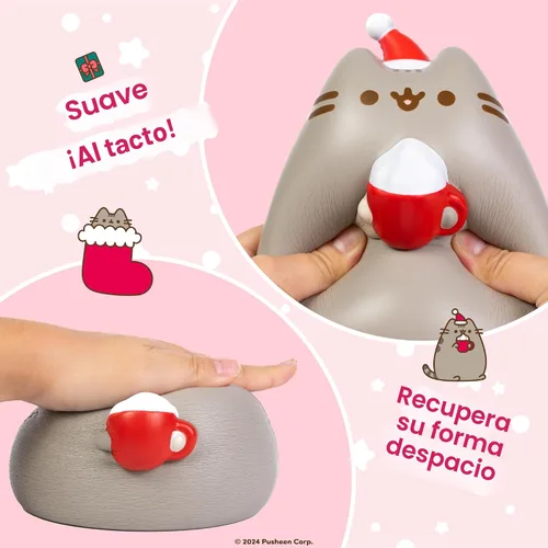 Vista 5 de Hamee Pusheen - Juguete de Navidad Jumbo Squishy coleccionable de SquiSHU