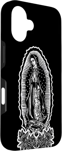 Vista 3 de Funda para iPhone 16 Nuestra Señora Virgen De Guadalupe Virgen María Tattoo Hombres Mujeres
