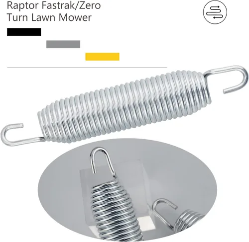 Vista 2 de AMTHKNO 607616 1 x 6.75 - Muelle tensor de tensión compatible con cortacésped Hustler Raptor Fastrak/Zero Giro, Reemplazar el modelo 607616, 122388
