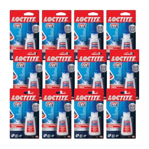 Vista 13 de Loctite Super Glue - Líquido profesional, transparente, botella de 0.7 onzas líquidas, paquete de 3 – Superpegamento para plástico, madera, metal