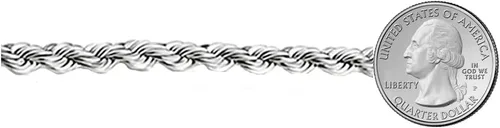 Vista 3 de Savlano Collar de plata de ley 925 de 0.315 in con cuerda italiana hueca de corte de diamante, para hombres y mujeres, viene con caja de regalo