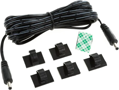 Vista 4 de EShine, cable de interconexión, para LED bajo el gabinete con gancho para cable para una cómoda instalación Negro