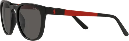 Vista 3 de Polo Ralph Lauren PH4182U - Gafas de sol cuadradas de ajuste universal color gris oscuro 2087in