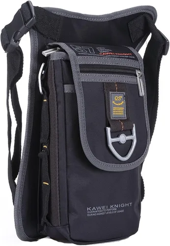 Vista 2 de Kawei Knight bolsa táctica de nylon para pierna, impermeable