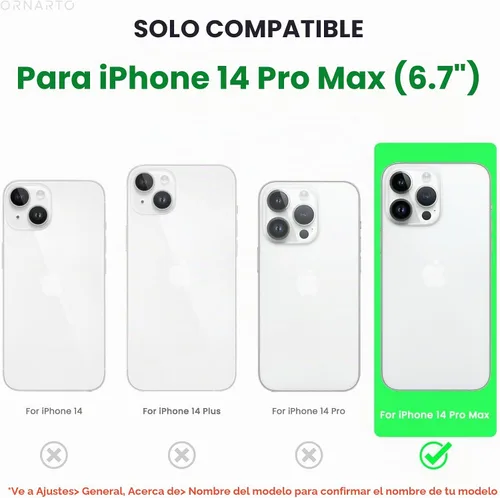 Vista 2 de ORNARTO Funda compatible con iPhone 14 Pro Max de 6.7 pulgadas, silicona líquida delgada de 3 capas con cobertura completa, funda protectora