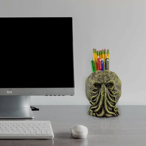 Vista 8 de Maceta de Cthulhu de Toy Vault (5 pulgadas); Maceta mini de resina de monstruos inspirada en H.P. Lovecraft