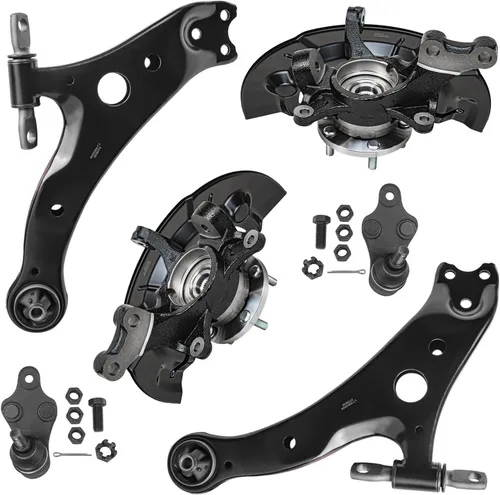 Vista 102 de Detroit Axle - Kit de brazos de control delantero para Chevy Silverado 1500 GMC Sierra 1500 GMC Sierra 1500 Avalanche Yukon Tahoe Escalade ESV EXT