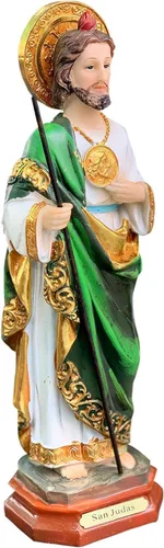 Vista 3 de Jude El Apóstol - Estatua de San Judas Tadeo religioso de 3 pulgadas
