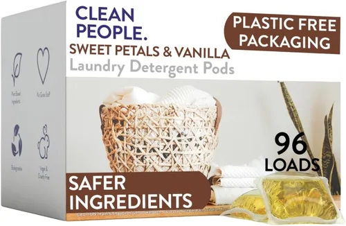 Vista 16 de The Clean People Cápsulas de detergente para ropa sin fragancia, cápsulas de lavandería hipoalergénicas, ultra concentradas, embalaje reciclable