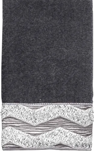 Vista 19 de Avanti Linens - Toalla de mano, algodón suave y absorbente (colección Chevron Galaxy, negro)