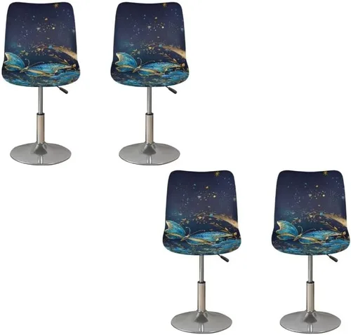 Vista 254 de American Eagle - Juego de 2 fundas para taburetes de bar para sillas de comedor, impermeables, antideslizantes, tamaño universal