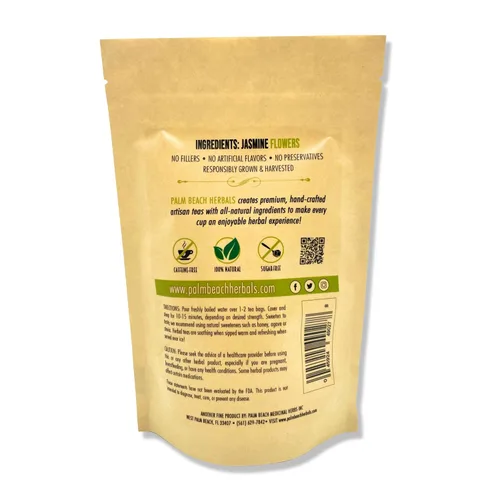 Vista 2 de Palm Beach Herbals - Té de flores de jazmín - Serie de té de hierbas puras (30 bolsas de té) 100% natural