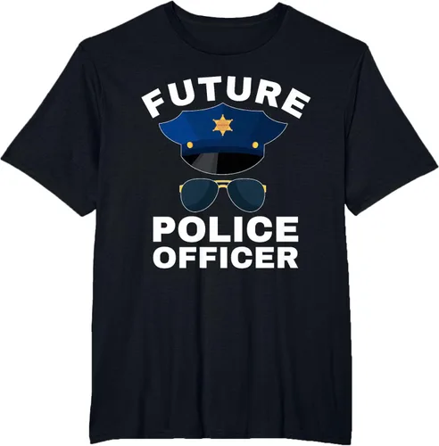 Vista 27 de Camiseta de policía para niños con texto en inglés «Proud Cop Dad»