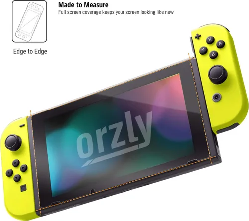 Vista 6 de Orzly Protectores de pantalla de cristal y auriculares VR para Nintendo Switch