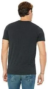 Vista 2 de Bella Canvas Triblend - Camiseta de manga corta (3413C), Negro