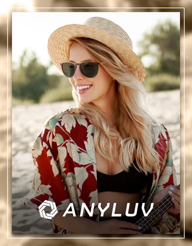 Vista 2 de ANYLUV Gafas de sol polarizadas para mujer, ligeras, redondas, con protección UV, paquete de 3