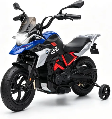 Vista 8 de Motocicleta eléctrica con licencia BMW G310 de 24 V para niños, color negro