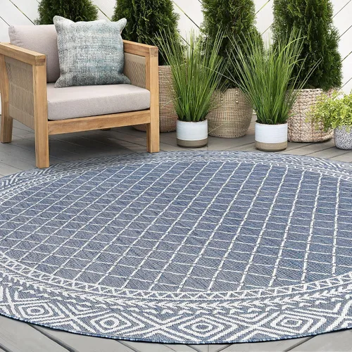 Vista 16 de Alfombra grande para interiores y exteriores, resistente al agua y a la decoloración, de 8 x 10 pies, para patio, terraza, porche, entrada, alfombra
