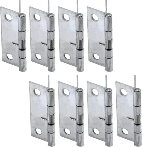 Vista 6 de MY MIRONEY Paquete de 10 bisagras de resorte de cierre automático de 1.5 pulgadas, bisagras de resorte con tornillos, accesorios de bricolaje