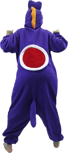 Vista 4 de Pijama unisex de Yoshi Kigurumi de Yoshi Kigurumi para adultos, para Halloween, Navidad, anime, verde, disfraz de Yoshi, disfraz para pareja