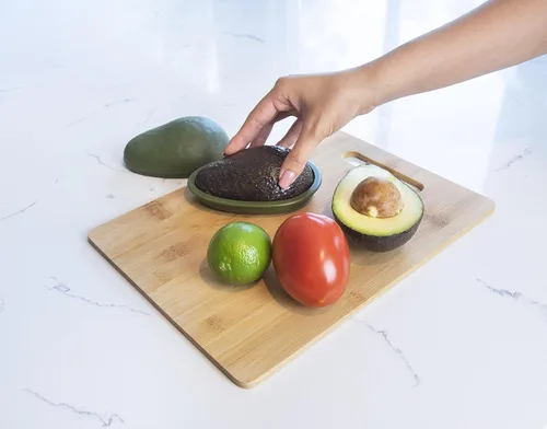 Vista 4 de Contenedor para aguacate; cápsula para guardar aguacate Joie Fresh, contenedor de aguacate, Verde