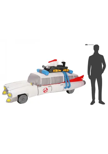 Vista 7 de Decoración Inflable Retro Ecto-1 de Ghostbusters para Halloween Multicolor