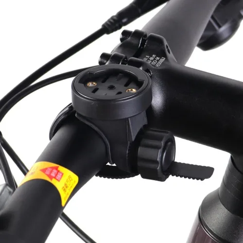 Vista 7 de Soporte delantero para computadora de bicicleta, soporte de manillar ajustable para computadoras de ciclismo, luces de ajuste universal para barras
