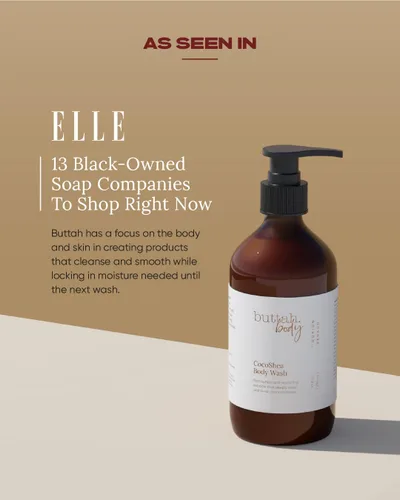 Vista 5 de Buttah Skin por Dorion Renaud CocoShea Gel de baño de 10 onzas, gel de baño nutritivo para hombres y mujeres, manteca de cacao africana, jabón