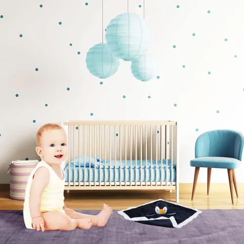 Vista 6 de Manta de seguridad suave de pingüino negro para bebé, manta de felpa con personaje de pingüino, regalo de baby shower/cuarto de bebé, bebé recién