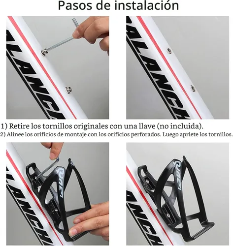 Vista 6 de Suruid Portabotellas de agua para bicicleta, ultraligero, soporte universal para botellas de bicicleta, ciclismo, MTB, bicicletas
