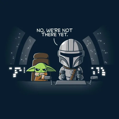 Vista 2 de TeeTurtle Women's Star Wars No We're Not There Yet