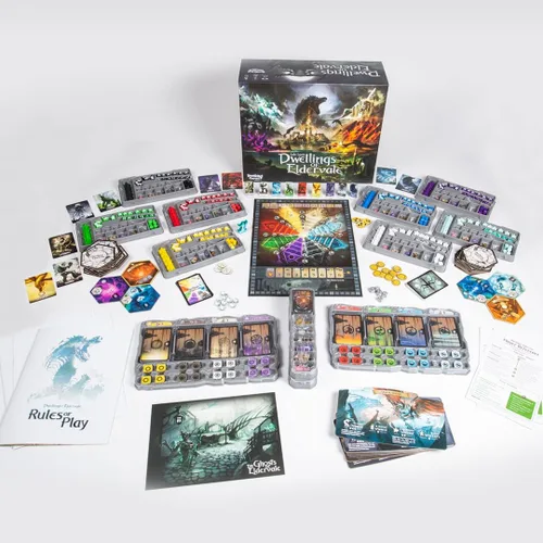 Vista 3 de Juego de mesa Dwellings of Eldervale – Edición estándar Estrategia, aventura y fantasía para 1-5 jugadores Edades 14+