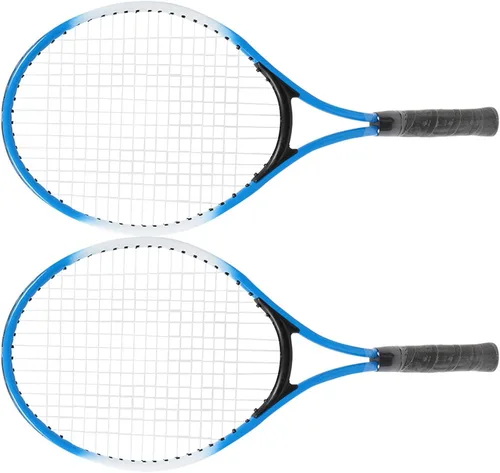 Vista 8 de Raqueta de tenis para niños, raqueta de tenis para niños, raqueta de práctica junior, accesorio de aleación de hierro, ligera, estable con pelota