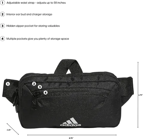 Vista 2 de adidas Riñonera imprescindible - Riñonera para hombres