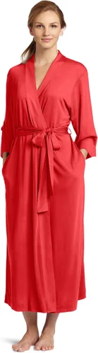 Vista 19 de Natori Shangri La - Bata larga con mangas kimono, bata de baño para mujer Negro