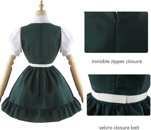 Vista 4 de Nuoqi Sonia Nevermind - Disfraz de cosplay de uniforme escolar de Sonia, disfraz de cosplay