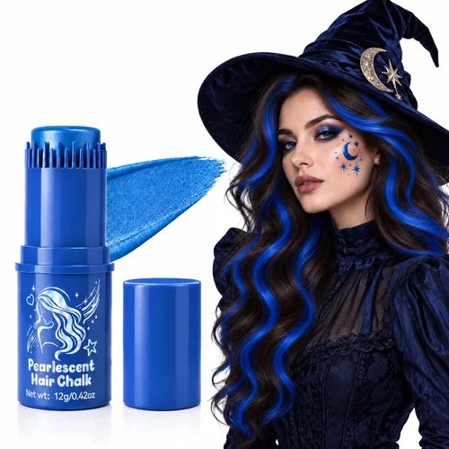 Vista 13 de Peine de color rojo temporal para el cabello, tiza lavable para niños