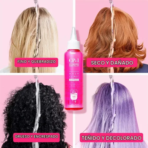 Vista 2 de CP-1 Mascarilla para el cabello con relleno de 3 segundos, ampolla de 5.74 fl oz (5.7 fl oz) para el cuidado de la clínica capilar extremadamente