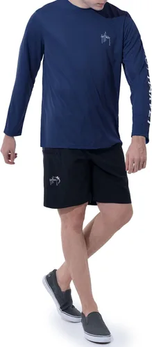 Vista 5 de Guy Harvey Camiseta de manga larga con protección solar UPF 50+ para hombre